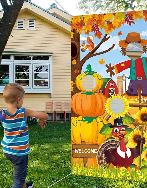 Load image into Gallery viewer, HiParty Thanksgiving Toss Game with 4 Bean Bags, Classic Fall Festival Design
