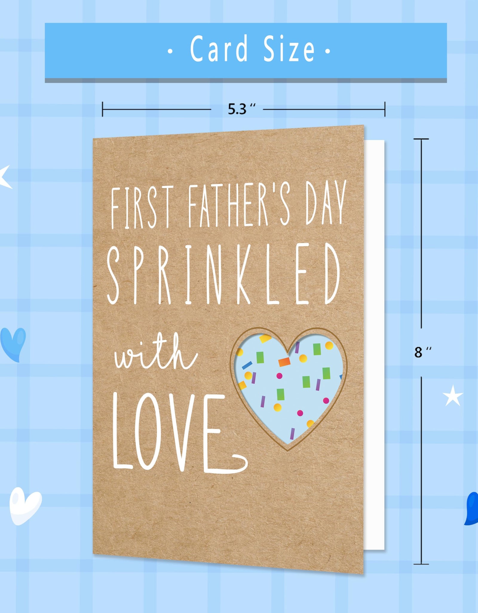 IDU First Father’s Day Card Gift from Baby Son Daughter Wife for New Dad 2025
