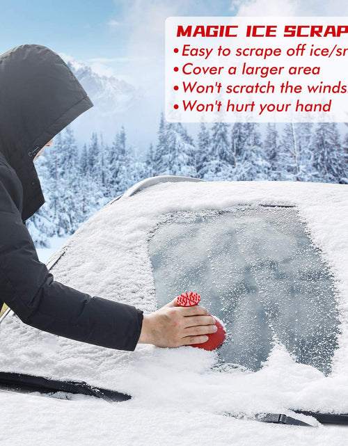 Load image into Gallery viewer, CLESDF Magical Car Ice Scraper Funnel 2 Pack Red Cone Windshield Snow Scraper
