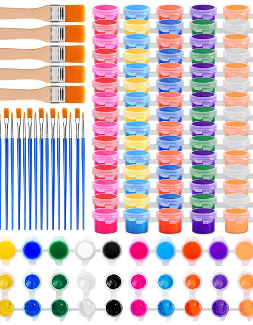 Load image into Gallery viewer, Dyrfolm 145 Pcs Mini Acrylic Paint Set 12 Colors Washable Bulk Pack
