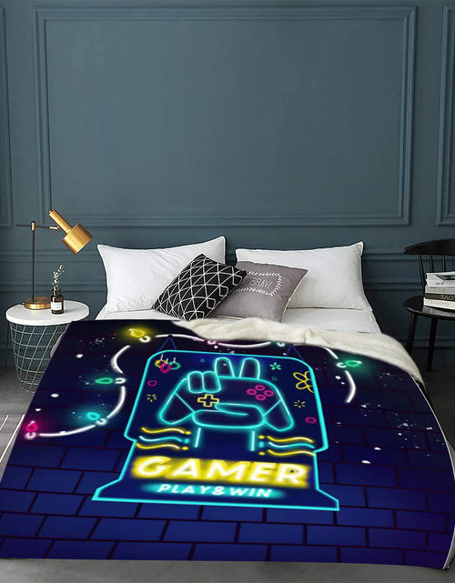 Load image into Gallery viewer, Textattr20 Flannel Gaming Throw Blanket Soft Fleece 50x60 Inches Mt-01
