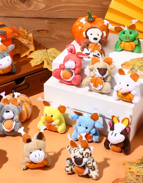 Load image into Gallery viewer, Blueweenly Thanksgiving Mini Plush Toys Pumpkin Maple 12 Pcs 2.76-3.15in
