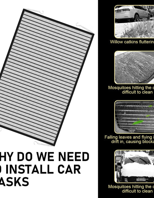 Load image into Gallery viewer, Downhill Front Hood Grille Protection Mesh 2PCS 41.33x31.49in Black
