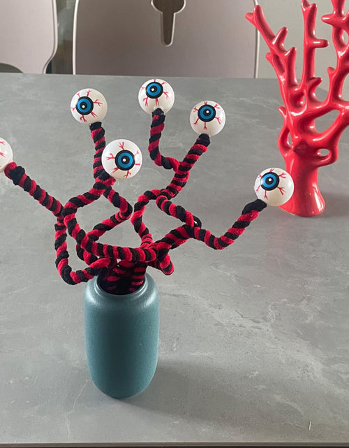 Load image into Gallery viewer, IRCOR Eyeball Twist Sticks Halloween Decorations Red+Black 6 Pack
