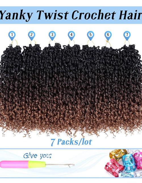 Load image into Gallery viewer, Dorsanee Spring Yanky Twist Hair 8 Inch Synthetic Mini Twist 7 Packs T1B/4/30
