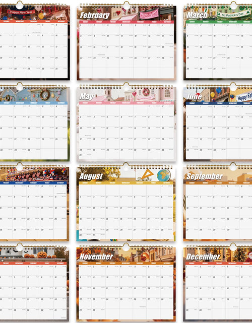 Load image into Gallery viewer, Zluiaza 250th Anniversary American Patriotic 2026 Spiral Wall Calendar Vintage
