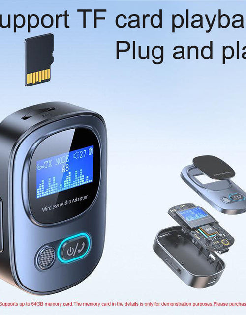 Load image into Gallery viewer, Bluetooth 5.3 adapter T68 Bluetooth audio receiver and transmitter 2-in-1 music receiver Bluetooth transmitter
