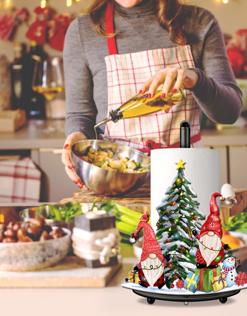 Load image into Gallery viewer, pinata Christmas Gnome Paper Towel Holder Kitchen Countertop Decor
