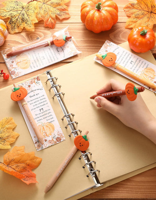 Load image into Gallery viewer, Watersay 18 Sets Thanksgiving Pumpkin Baby Shower Favors Fall Ballpoint Pens
