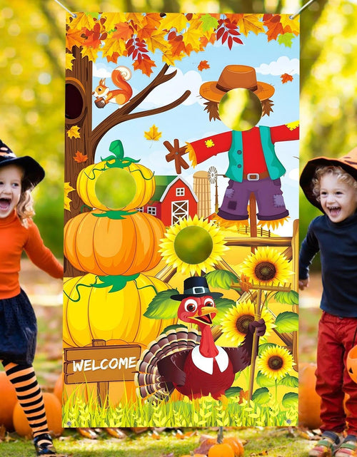 Load image into Gallery viewer, HiParty Thanksgiving Toss Game with 4 Bean Bags, Classic Fall Festival Design
