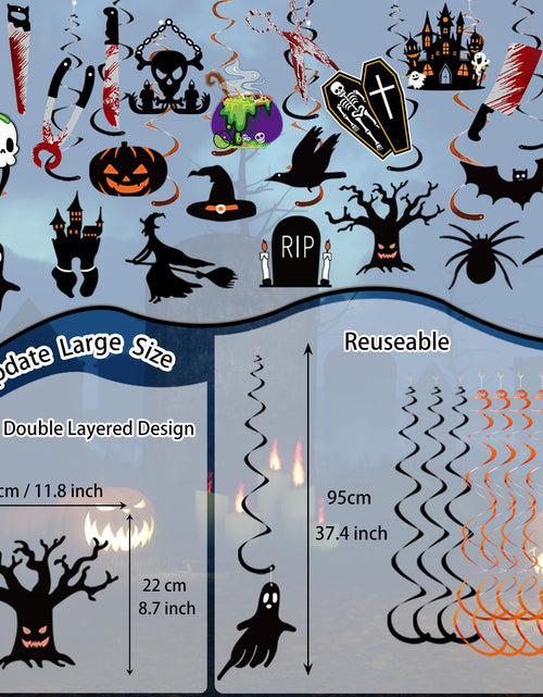 Load image into Gallery viewer, CyanLime 45 Pcs Happy Easter Banner Garland Paper Decorations Halloween Color
