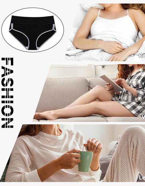 Load image into Gallery viewer, CAILECOTTON Womens Underwear Cotton Panties for Women Plus Size Panties Pack 2/5
