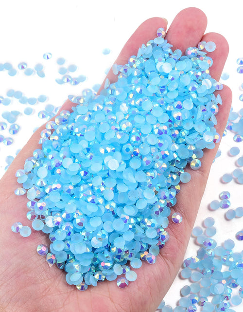 Load image into Gallery viewer, Blinginbox 2500pcs 4mm AB Resin Flatback Rhinestones Sapphire AB
