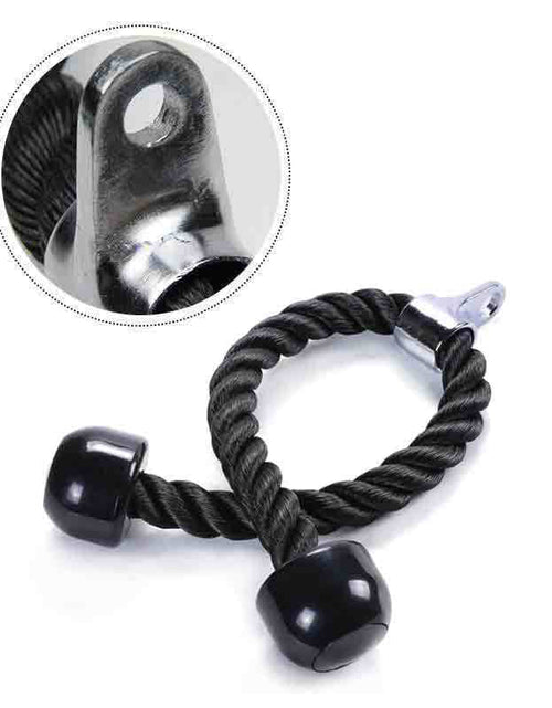 Load image into Gallery viewer, Triceps trainer biceps pull rope single double-headed rope down pull rope gantry fitness down pressure rope
