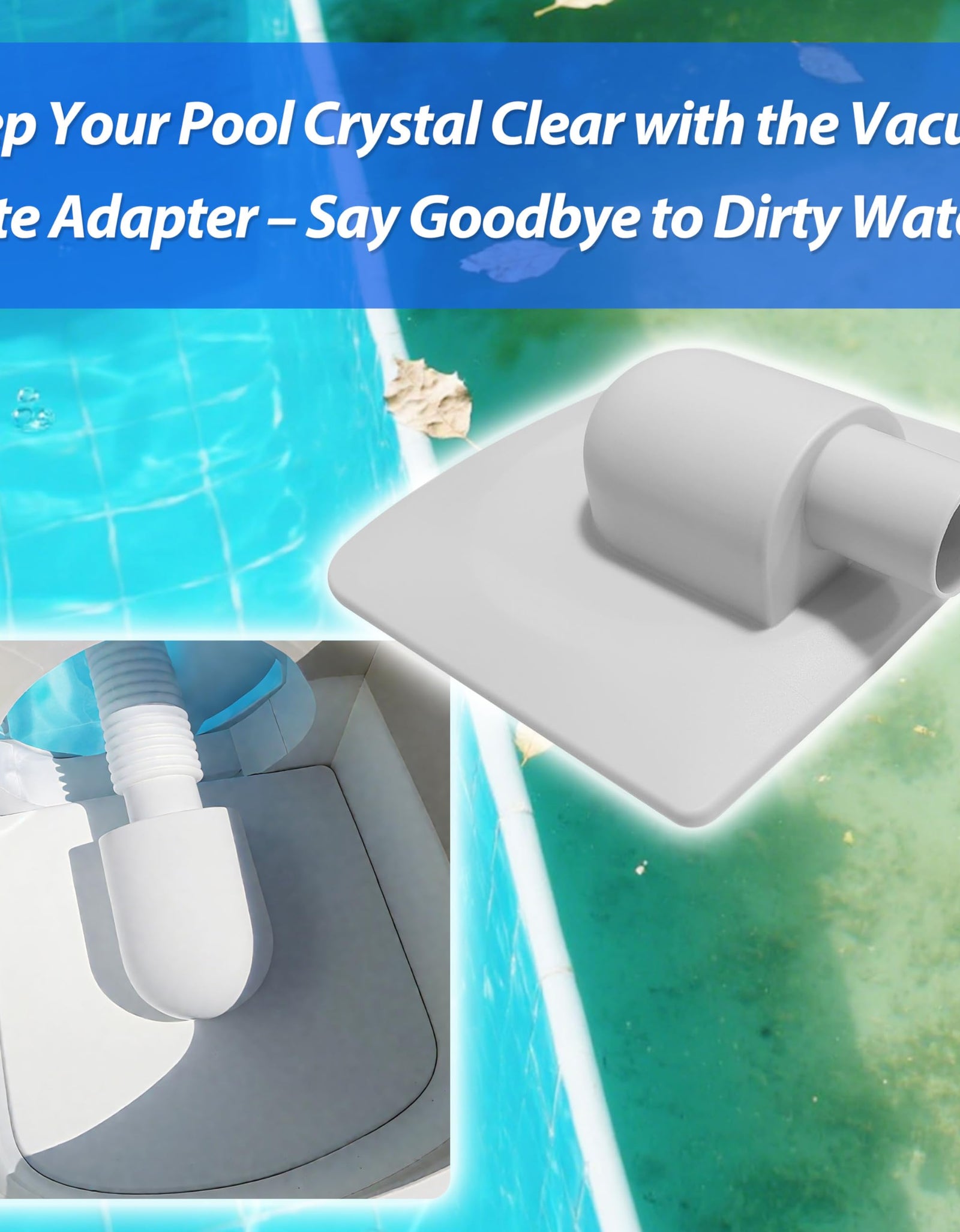 ARU P58PP1955W05 Vacuum Plate Adapter for Summer Waves Polygroup Skimmer Pump