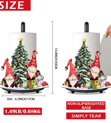 pinata Christmas Gnome Paper Towel Holder Kitchen Countertop Decor