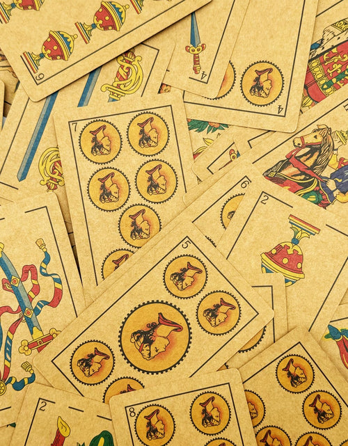 Load image into Gallery viewer, CDBXRA Kraft Paper Spanish Briscas Playing Cards Deck Puerto Rico
