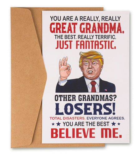 decorluxes Grandma Funny Greeting Card Birthday Mother's Day Christmas Cartoon