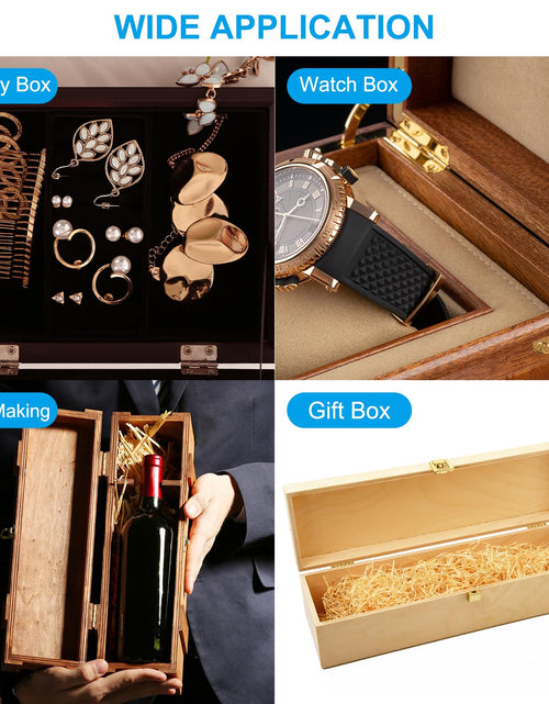 Load image into Gallery viewer, PATIKIL Jewelry Box Hinges 3/4 Inch 8 Pack Gold with Screws Butterfly
