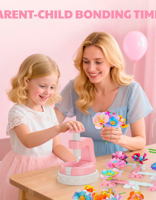Load image into Gallery viewer, Kingci Fabric Flower Bouquets DIY Kit 117PCS Pink Creative Craft Set
