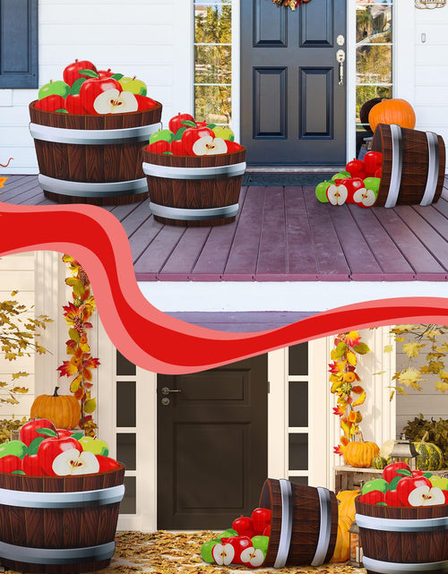 Load image into Gallery viewer, Beeveer Fall Thanksgiving Harvest Apple Orchard Cardboard Cutouts 20-26" Set

