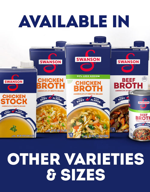 Load image into Gallery viewer, SWANSON Unsalted Chicken Broth 32 oz Carton Gluten Free 2 lbs
