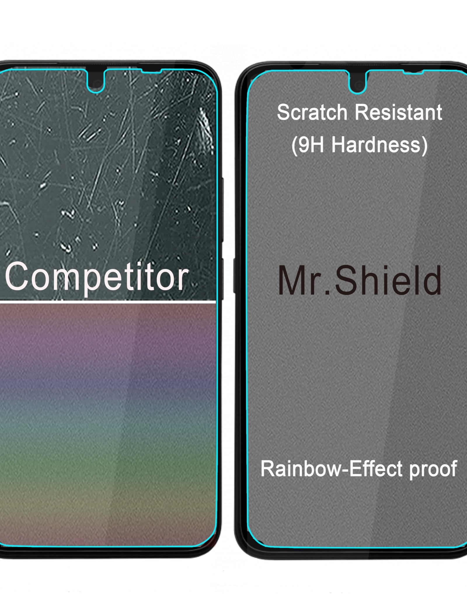 Mr.Shield Screen Protector for Punkt MC02 5G Tempered Glass Clear 3-Pack