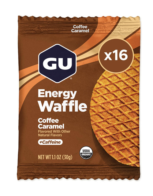 Load image into Gallery viewer, BestBy01/26 GU Energy Stroopwafel Caramel Coffee Sports Nutrition Waffle 16ct
