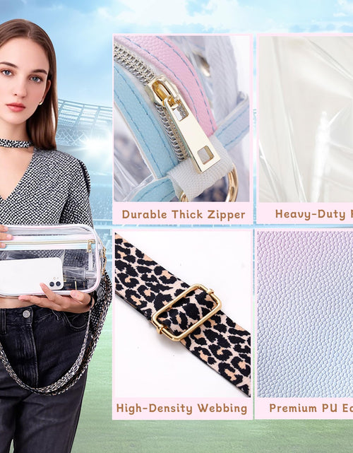 Load image into Gallery viewer, HANXIUCAO Clear Small Crossbody Bag for Women Fashionable TPU+PU
