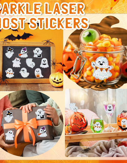 Load image into Gallery viewer, COCHIE Halloween J-O-Lantern Stickers 480pcs 1.5in Laser Ghost
