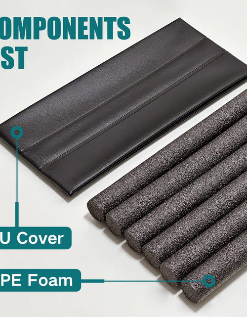 Load image into Gallery viewer, Protalwell Door Draft Stopper Brown Under Door Insulator Fits 1-3/4" Doors
