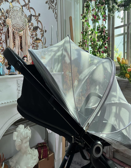 Load image into Gallery viewer, DUSHARKFUN Baby Mosquito Net Double Zipper Bassinet Stroller Cover White
