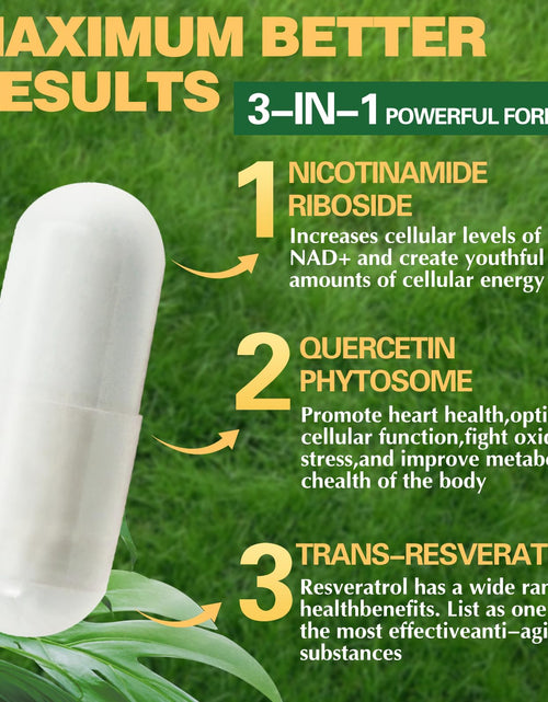 Load image into Gallery viewer, BestBy02/27 PWERD NAD+ Trans Resveratrol 1000mg 150 Capsules Supplement
