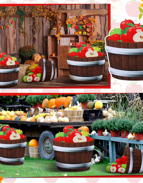 Load image into Gallery viewer, Beeveer Fall Thanksgiving Harvest Apple Orchard Cardboard Cutouts 20-26" Set
