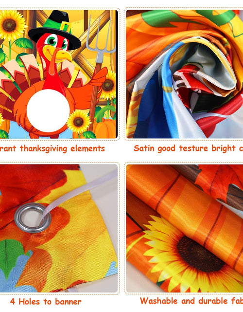 Load image into Gallery viewer, HiParty Thanksgiving Toss Game with 4 Bean Bags, Classic Fall Festival Design
