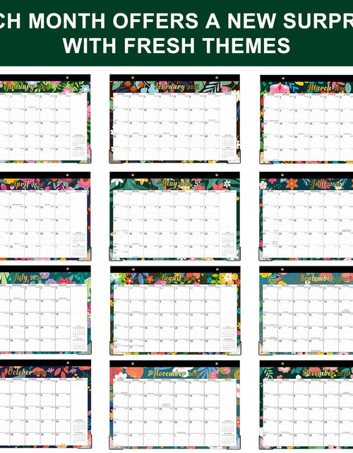Load image into Gallery viewer, Lbylyhxc 2026-2027 18-Month Desk Calendar 17x12 Flowers Jan 2026-Jun 2027
