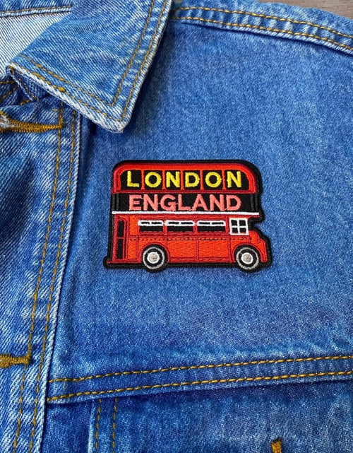 Load image into Gallery viewer, EMBRO BOF London Double-Decker Bus Patch 2.25in Iron On Embroidered
