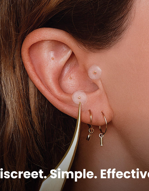 Load image into Gallery viewer, CalmPops Acupressure Ear Seeds Kit 24K Gold Plated 60 Units Immune Digestive
