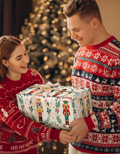 Load image into Gallery viewer, WRAPLULU Nutcracker Christmas Wrapping Paper 4 Jumbo Sheets 28x40in Yellow
