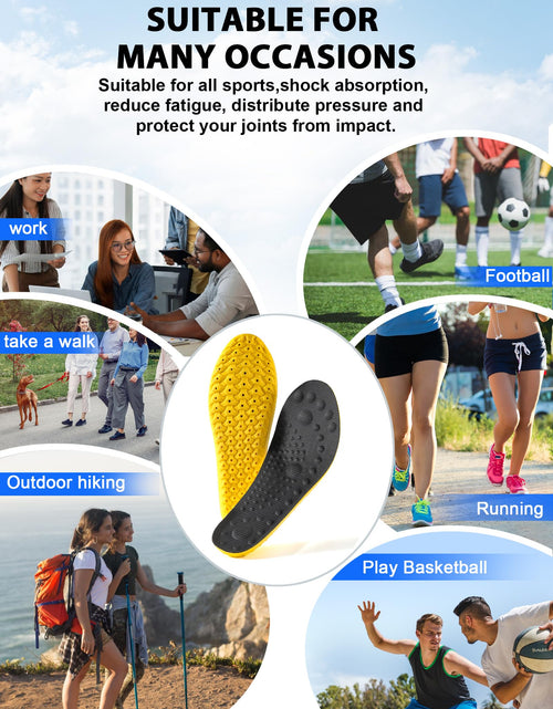 Load image into Gallery viewer, MARRDO 4D Cloud Soles Shock Absorption Arch Support Insoles Men 10-11 Women 11.5
