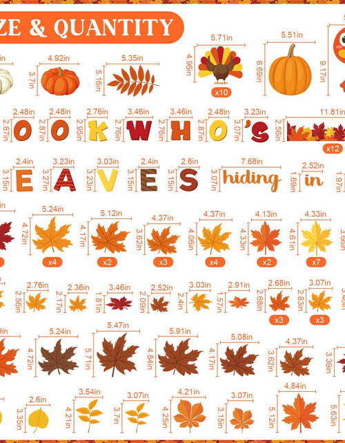 Load image into Gallery viewer, Containlol Fall Thanksgiving Bulletin Board Set Colorful Small 12.6x10.2in
