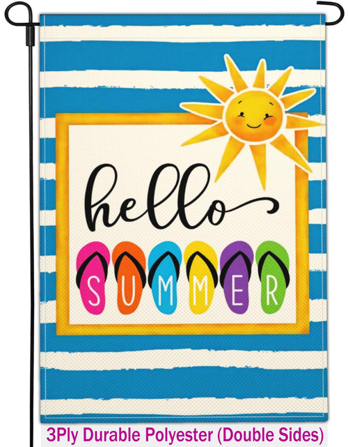 Load image into Gallery viewer, Shuitouk 3 Ply Summer Garden Flag 12x18 Inch Double Sided Outdoor Decor
