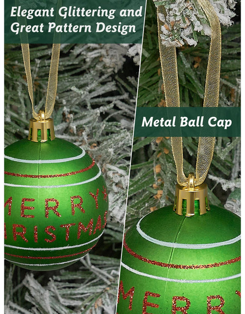 Load image into Gallery viewer, SmartDawn 12 Pcs 3.15in Christmas Ball Ornaments Red Green Plastic
