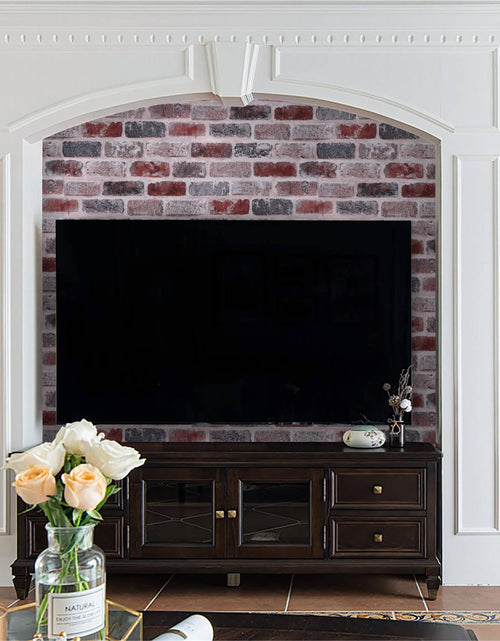 Load image into Gallery viewer, KUKANTST Brick Stone Peel and Stick Wallpaper 17.8"x472" Waterproof Vinyl Roll
