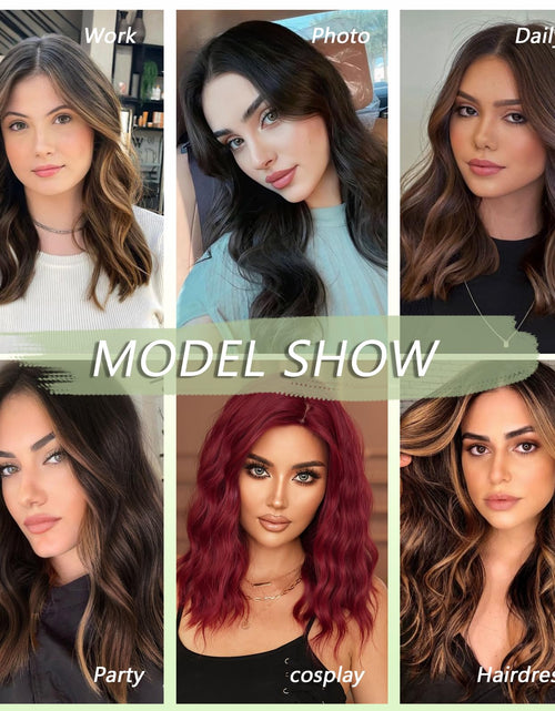 Load image into Gallery viewer, Maforsoon Wigs for Women Short Wave Synthetic Curly Wig 14inch
