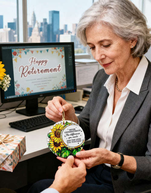 Load image into Gallery viewer, VIAKDEM Christmas Ceramic Ornament Retirement Design K Farewell Gift
