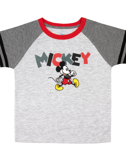 Load image into Gallery viewer, Disney Mickey Mouse Boys 2 Pack T Shirt Short Sleeve Kids Size 4 Blue Grey
