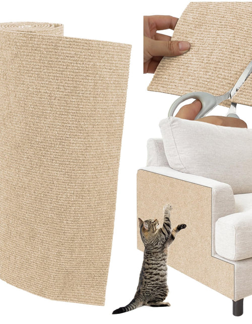Load image into Gallery viewer, YITMOYM Trimmable Cat Scratcher Mat 39.4x15.8in Self-Adhesive Felt Fiber
