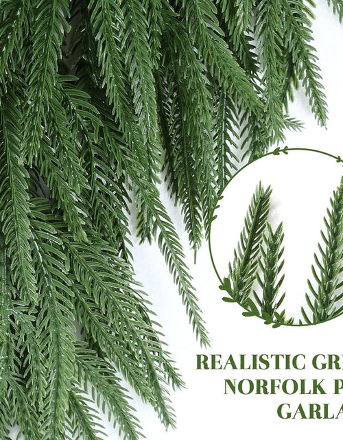 Load image into Gallery viewer, GDENZL 5FT Artificial Norfolk Pine Garland Green Faux Xmas Decor Size 5FT
