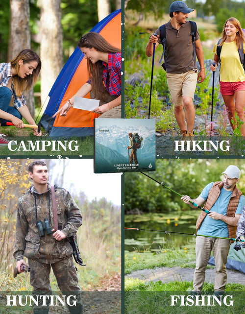 Load image into Gallery viewer, GiftSketch Survival Kit Advent Calendar 2025 24 Days Outdoor Camping Black

